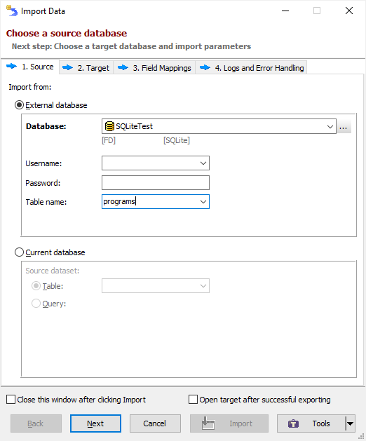 Importing Data