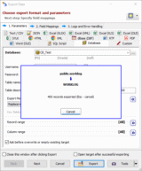 PostgreSQL to Oracle exporting